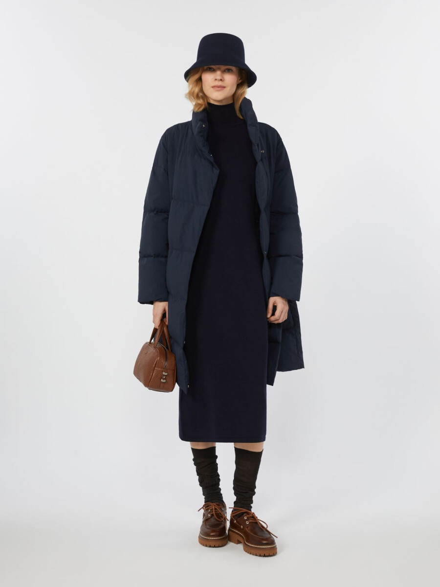 doudoune en toile technique déperlante - marine