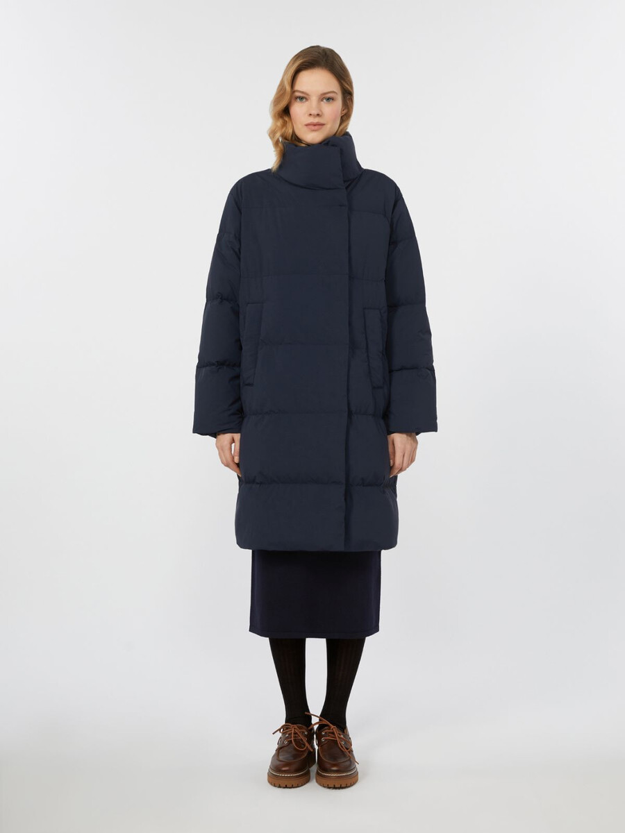 doudoune en toile technique déperlante - marine