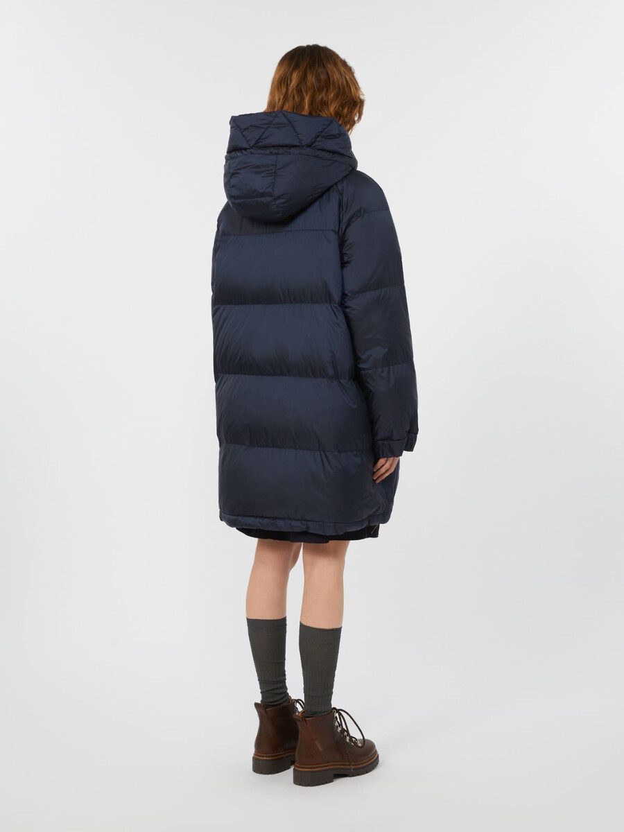 parka réversible en toile imperméable - bleu marine