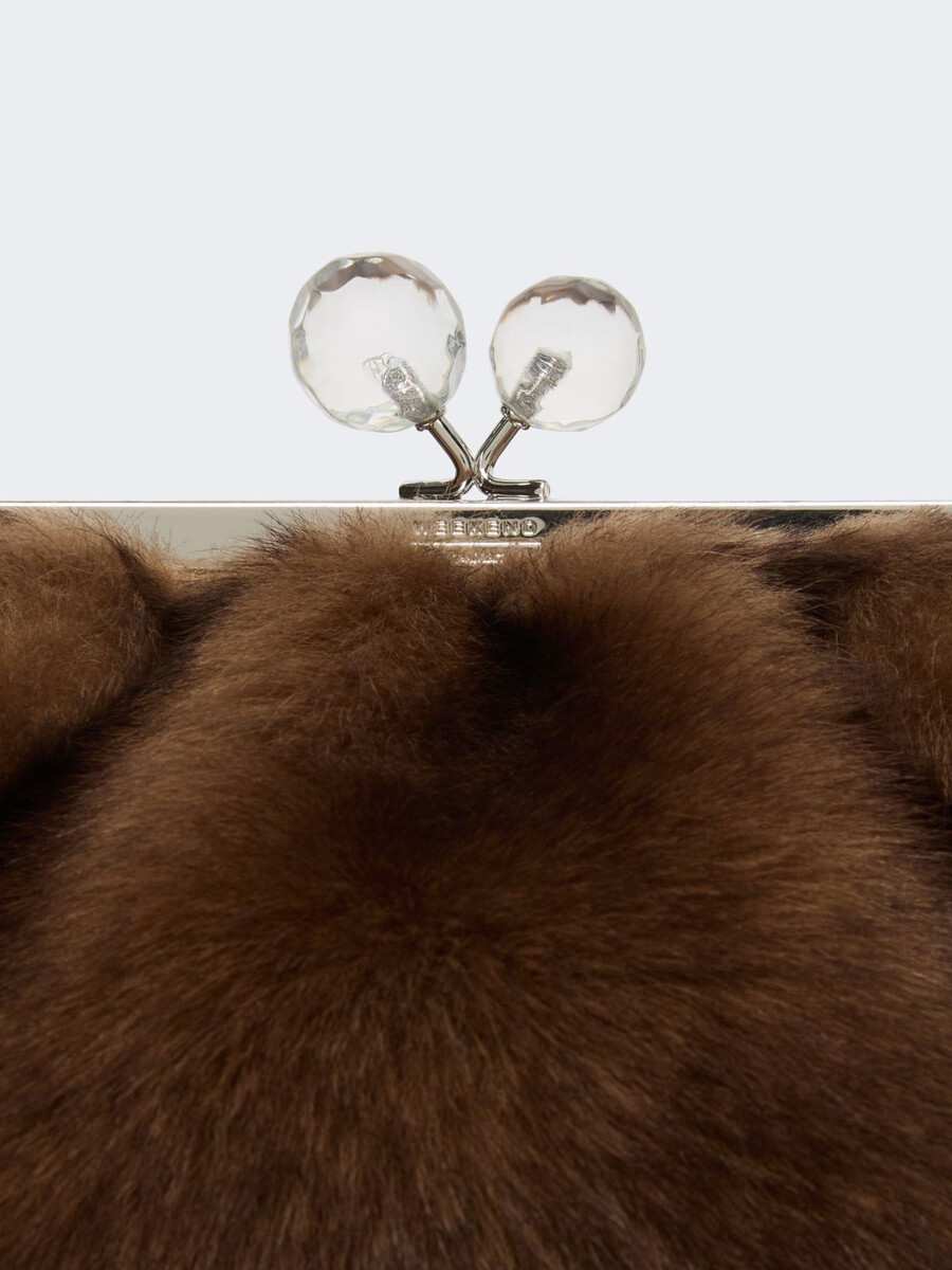 sac à pasticcino moyen en peau de mouton - caramel