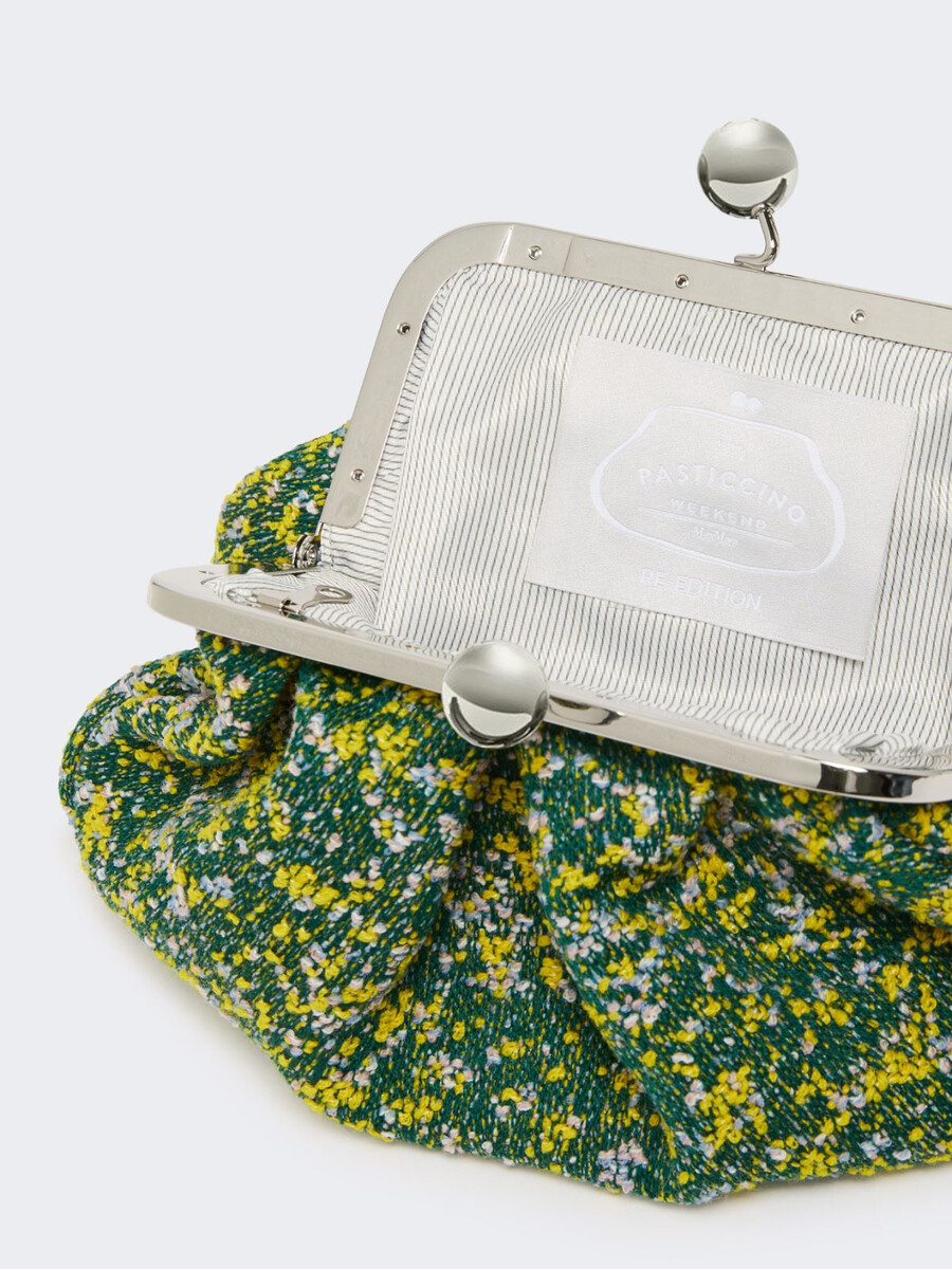 petit sac pasticcino en laine bouclée - vert