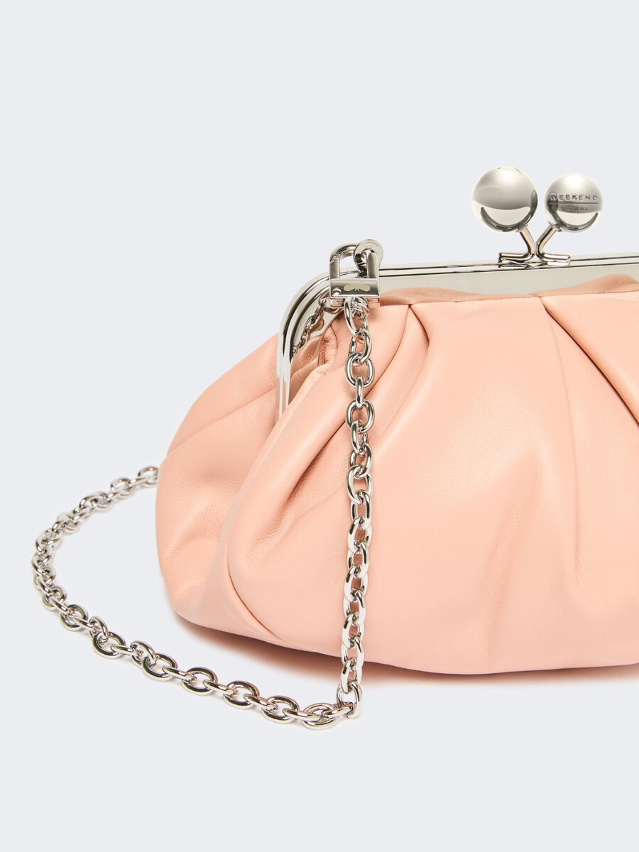 petit sac à pasticcino en peau de mouton - rose antique