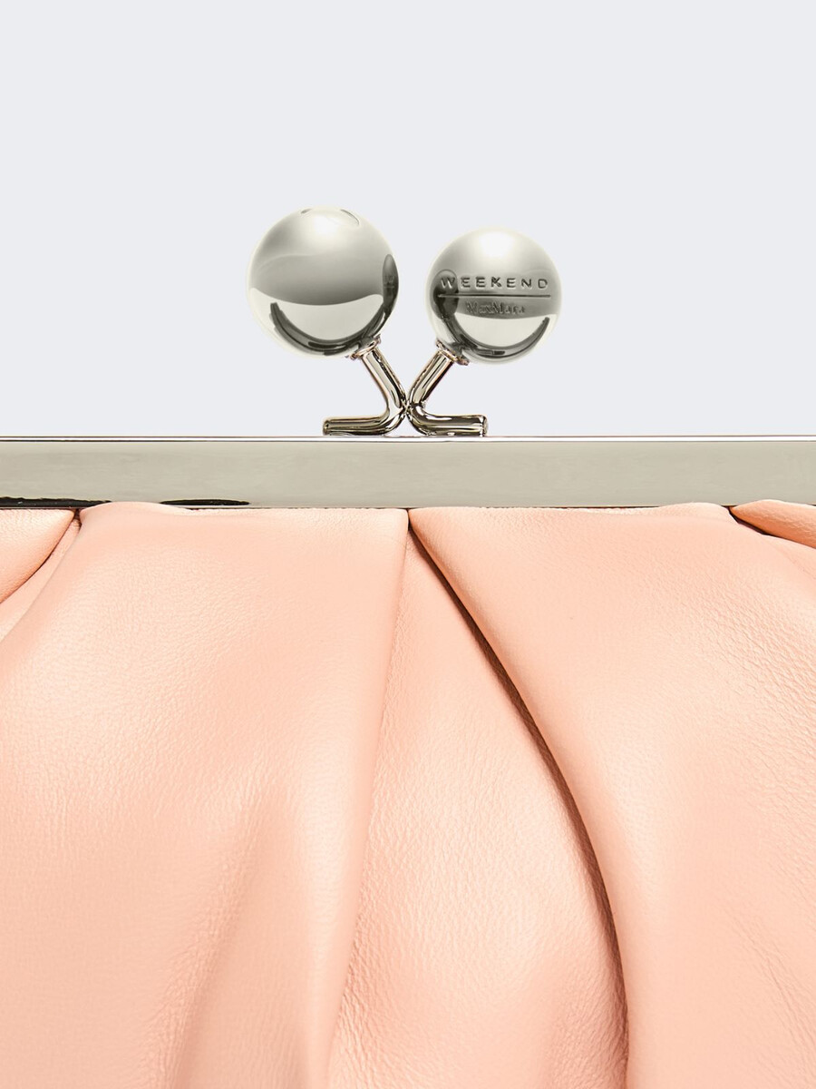 petit sac à pasticcino en peau de mouton - rose antique