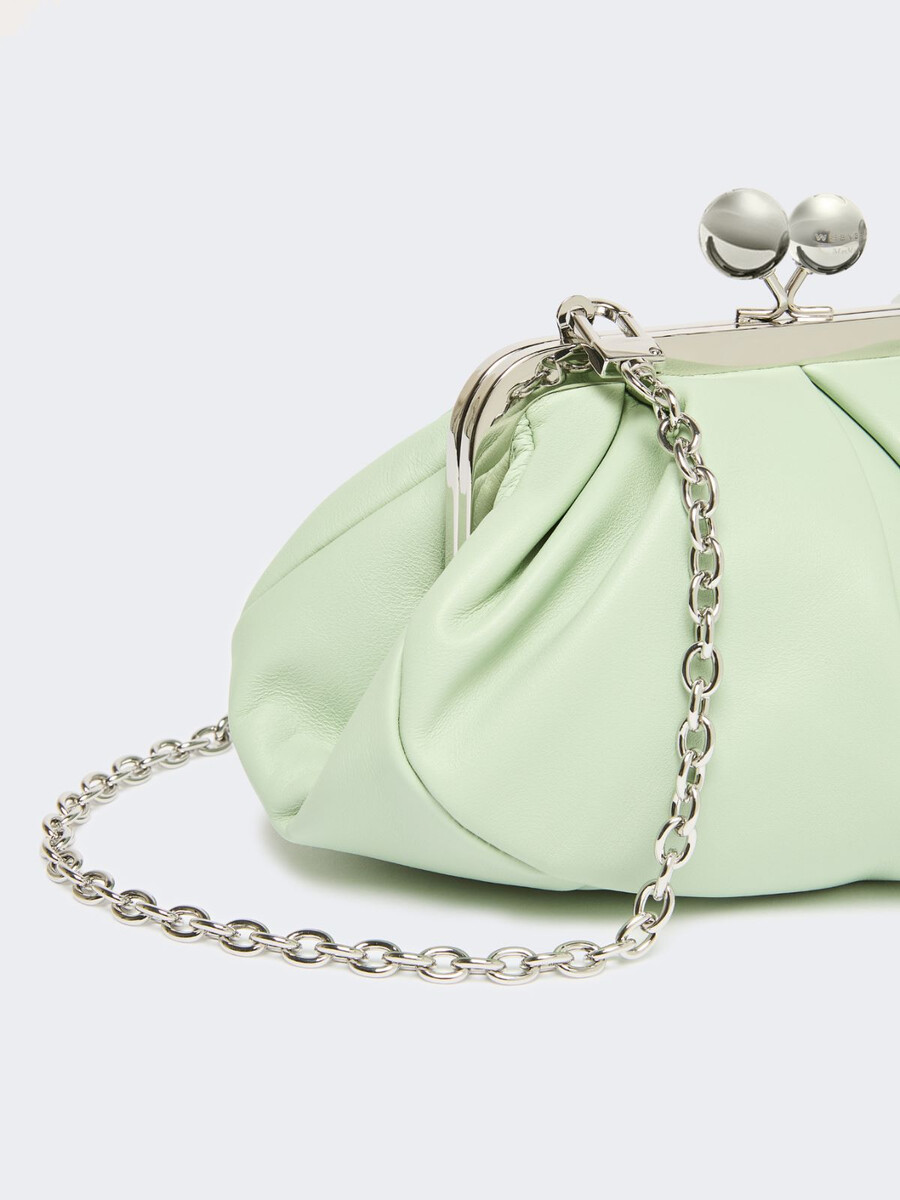petit sac à pasticcino en peau de mouton - vert pastel