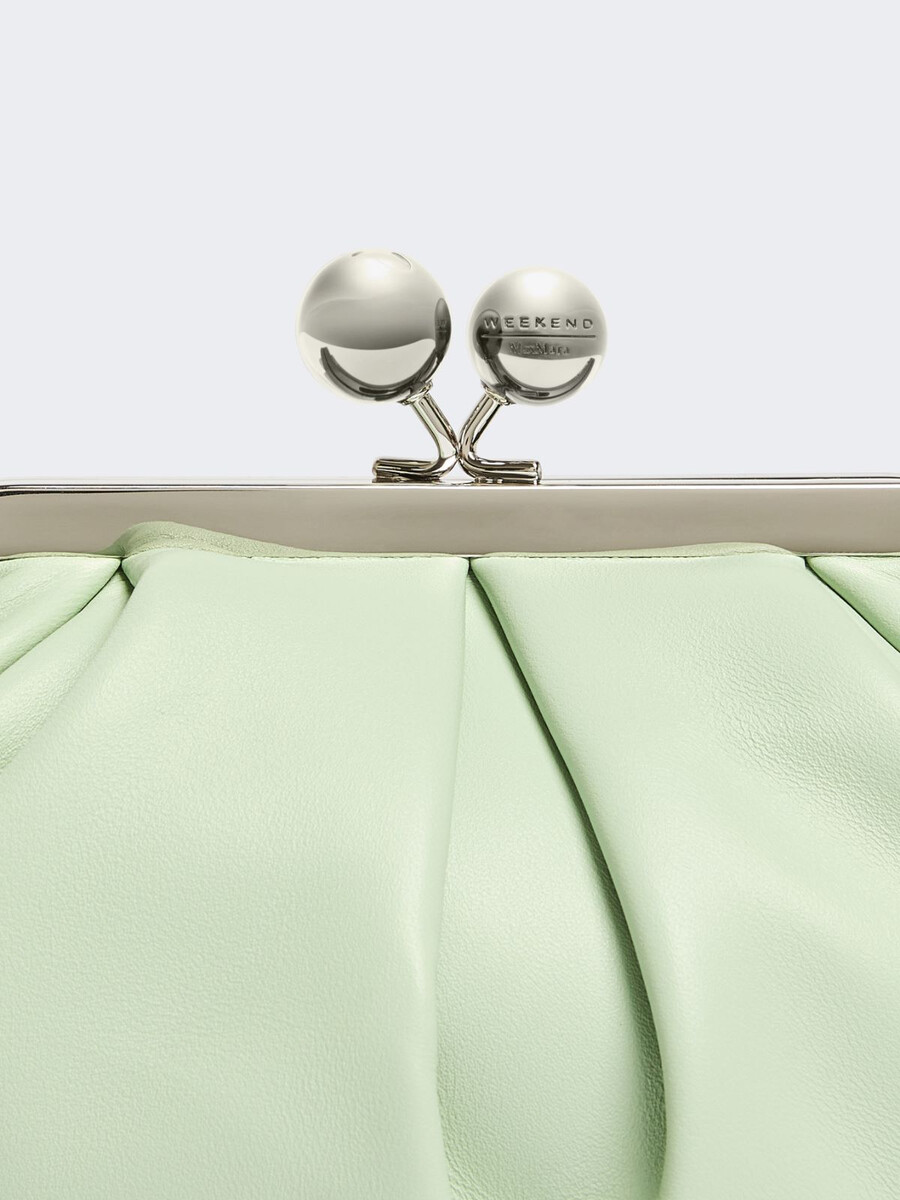 petit sac à pasticcino en peau de mouton - vert pastel