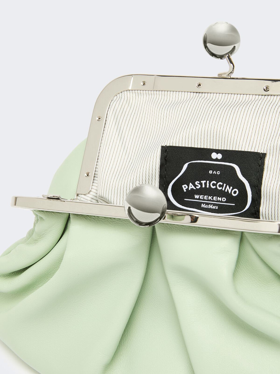 petit sac à pasticcino en peau de mouton - vert pastel