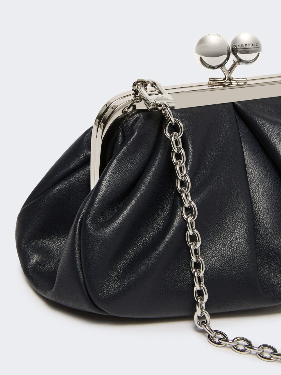 petit sac à pasticcino en peau de mouton - ultramarine