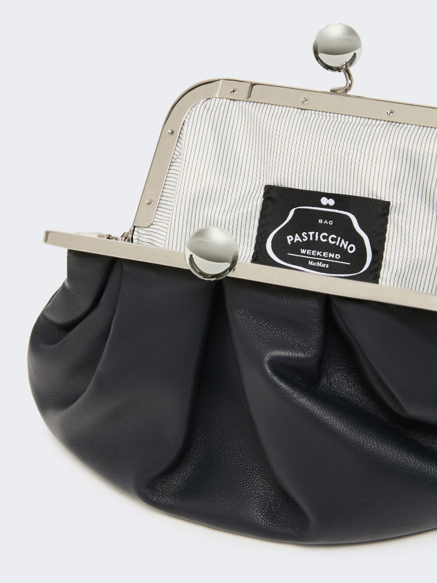 petit sac à pasticcino en peau de mouton - ultramarine