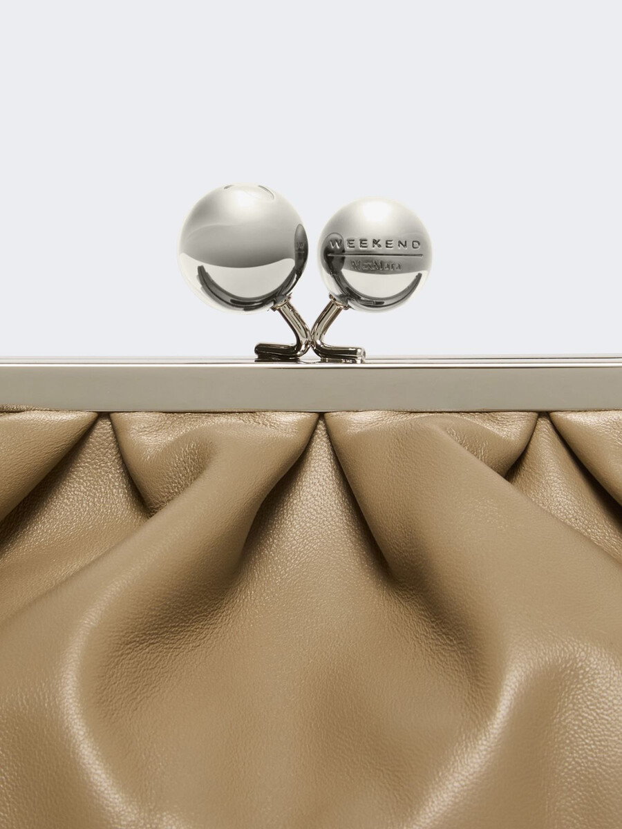 sac à pasticcino moyen en peau de mouton - turtledove