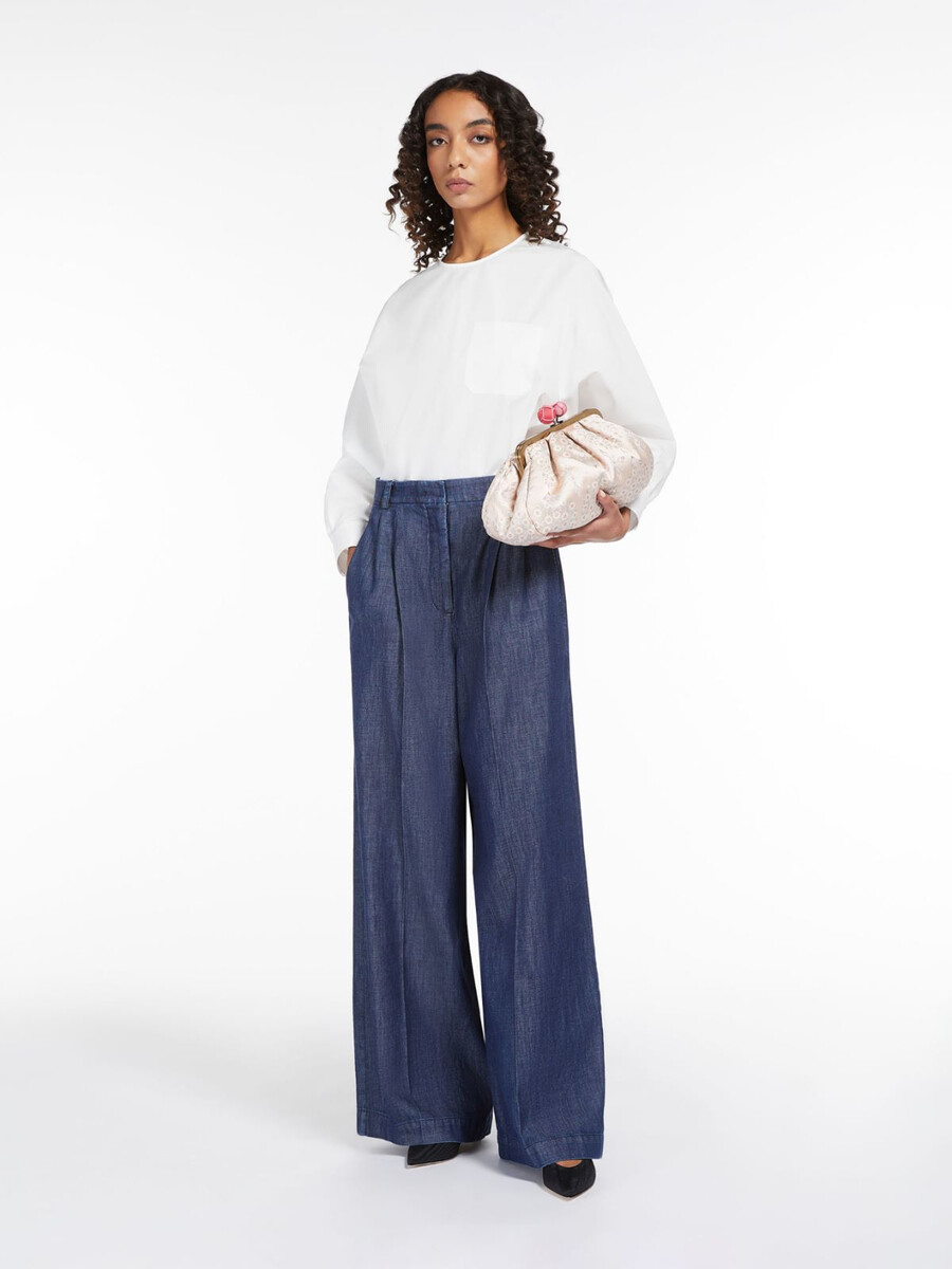 sac pasticcino moyen en soie jacquard rose