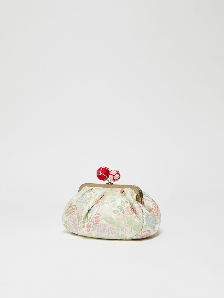 petit sac pasticcino en soie jacquard - ivoire