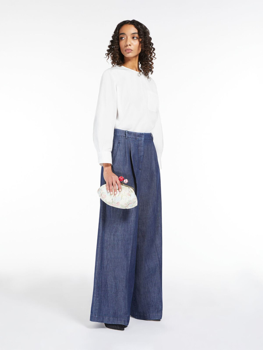 petit sac pasticcino en soie jacquard - ivoire