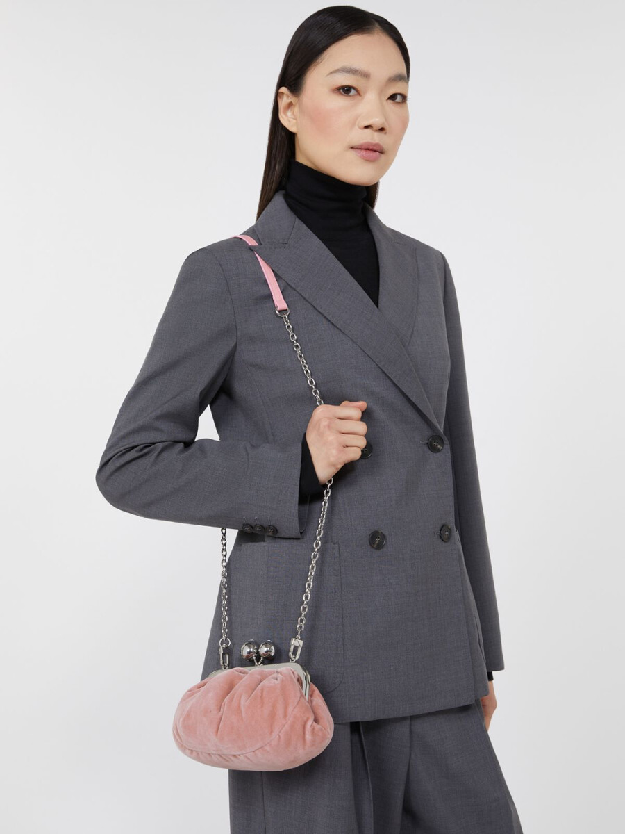 petit sac pasticcino en velours de coton - rose