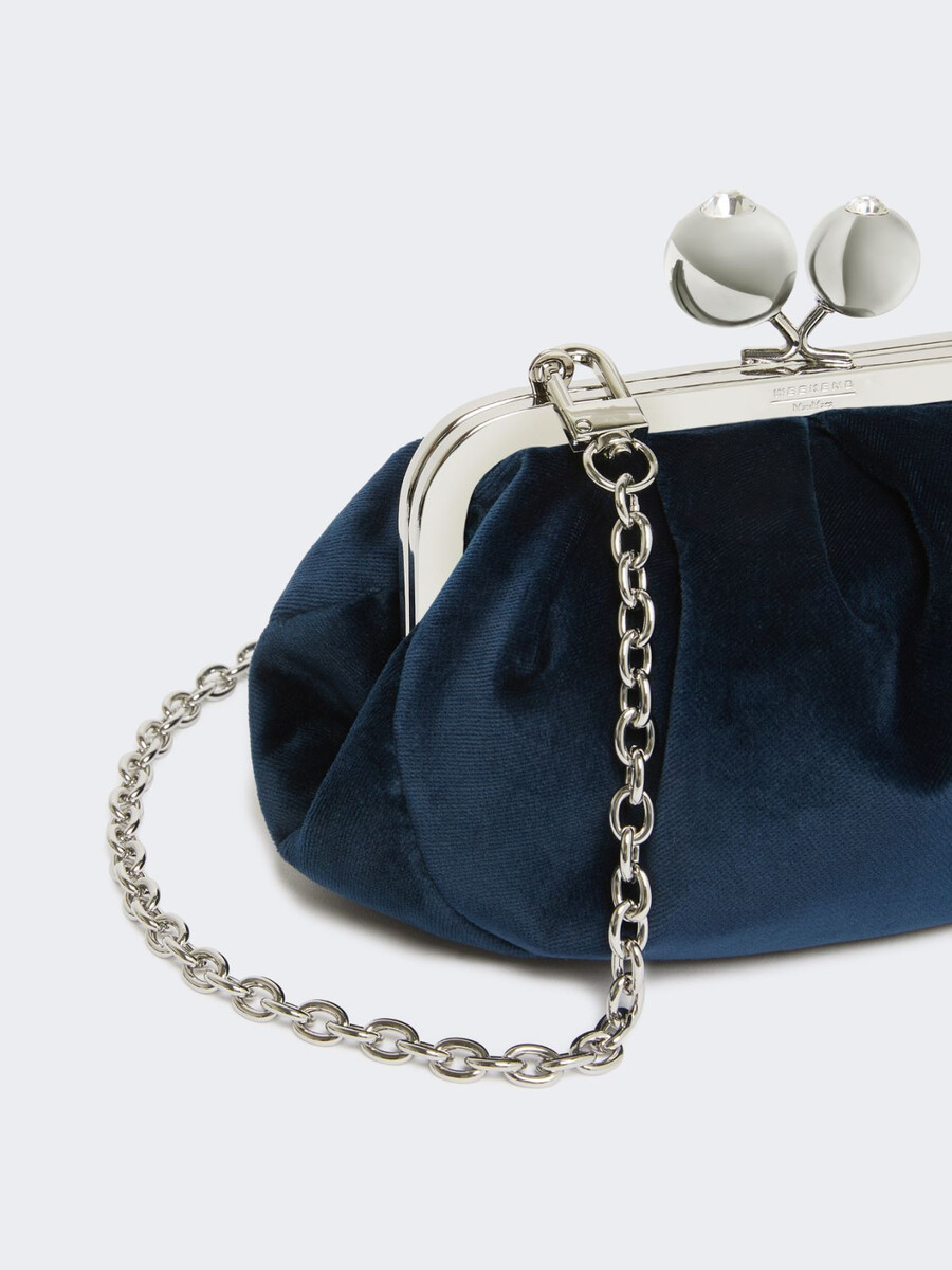 petit sac pasticcino en velours de coton - ultramarine