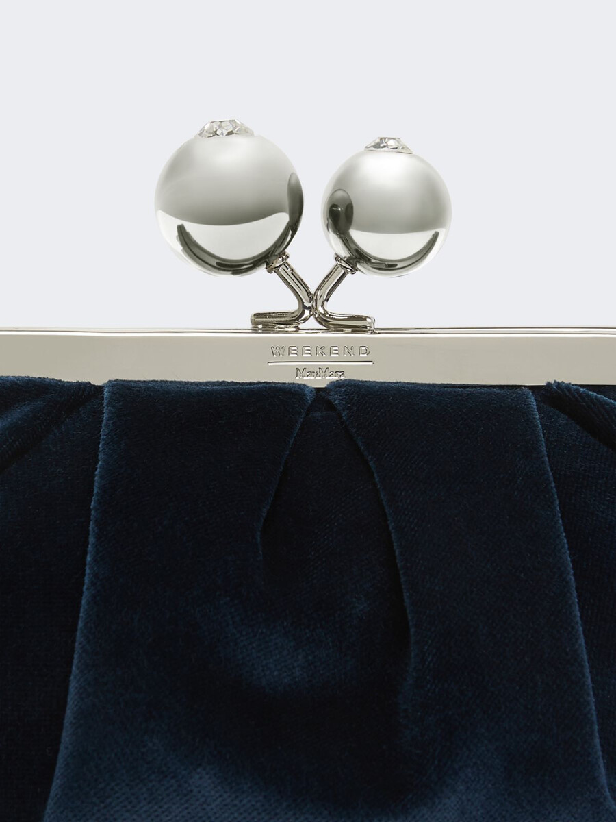 petit sac pasticcino en velours de coton - ultramarine