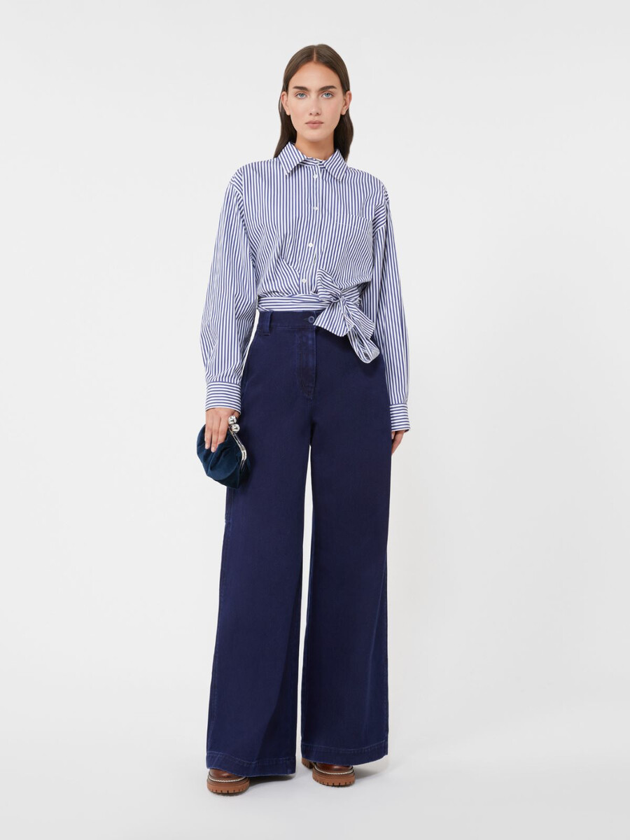 petit sac pasticcino en velours de coton - ultramarine