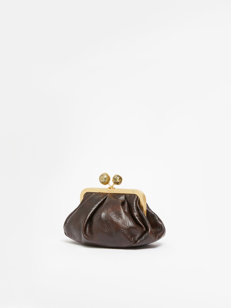 petit sac à pasticcino en cuir lisse - marron foncÉ