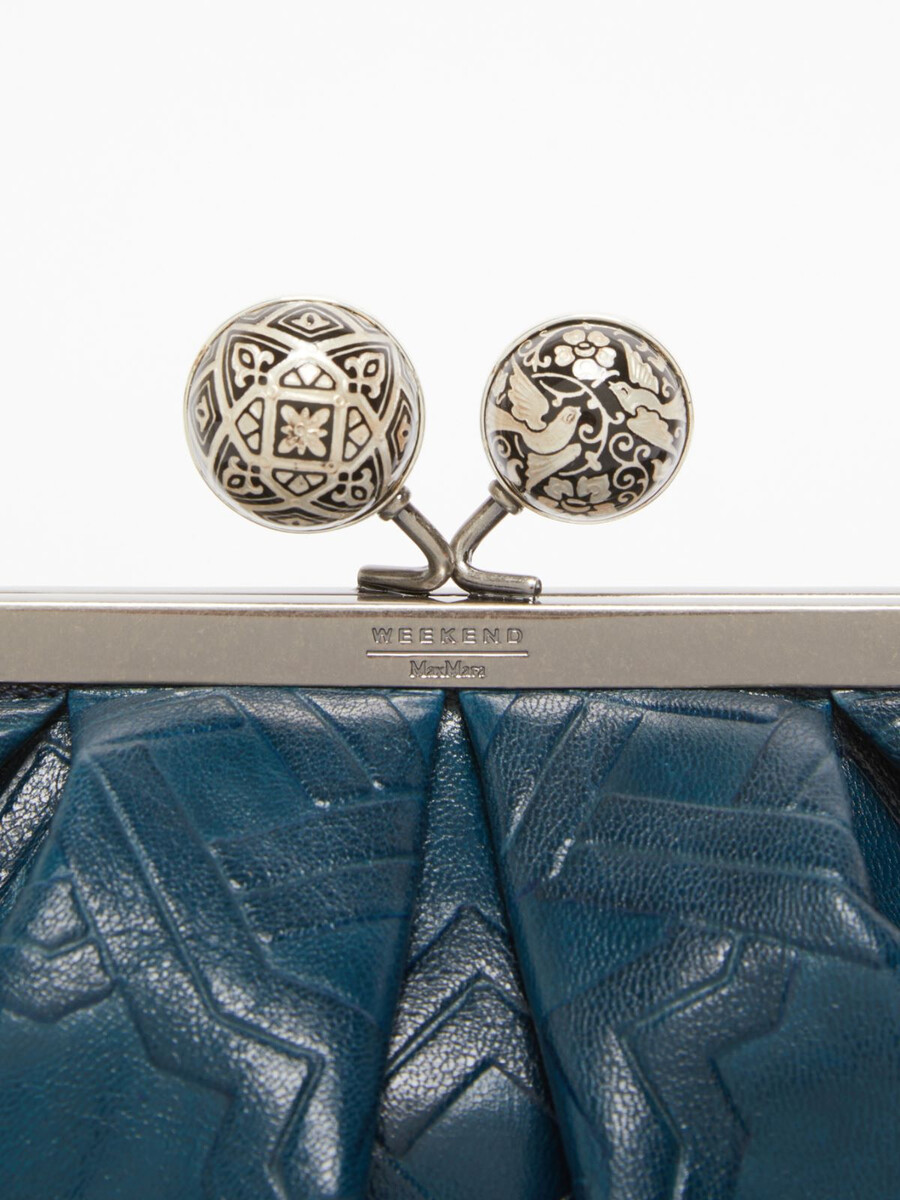 petit sac pasticcino en cuir lisse - ultramarine