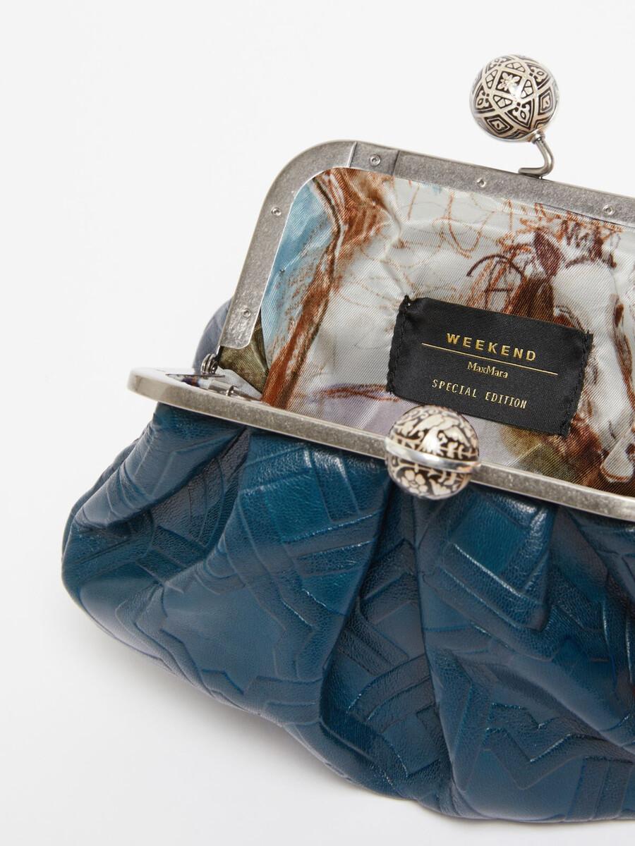 petit sac pasticcino en cuir lisse - ultramarine