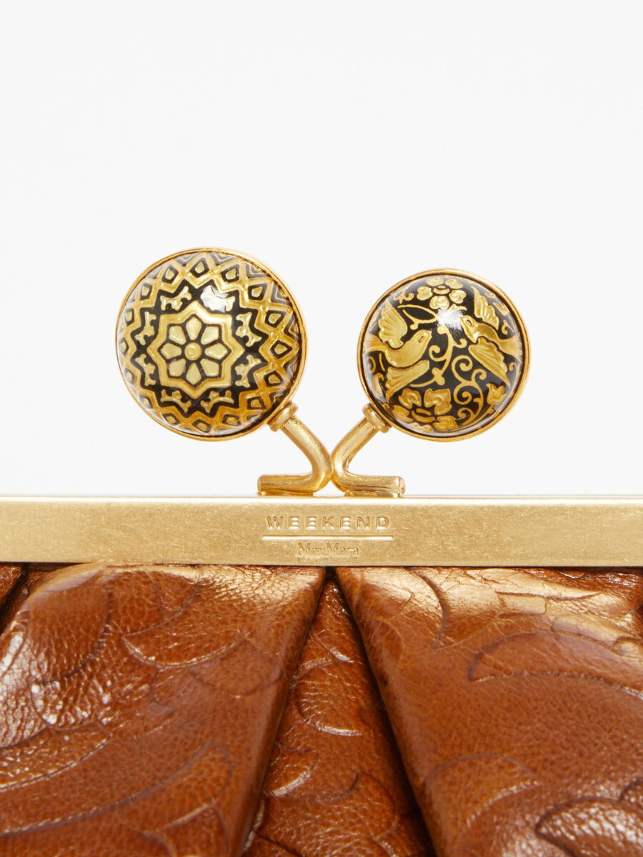 petit sac à pasticcino en cuir lisse - tabac