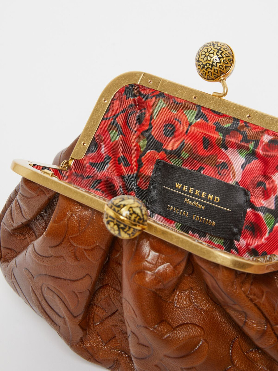 petit sac à pasticcino en cuir lisse - tabac