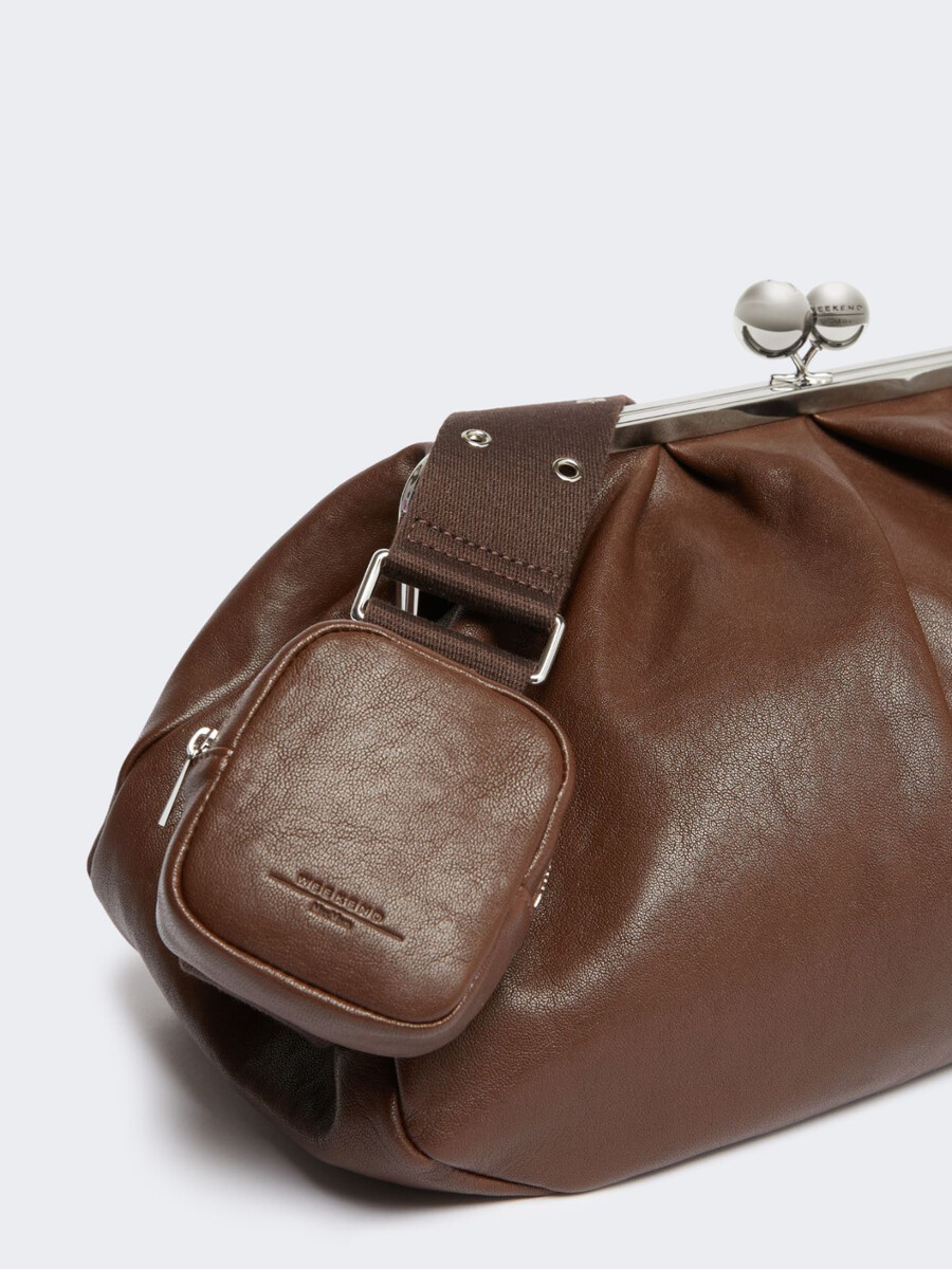 grand sac pasticcino en cuir - dark bown