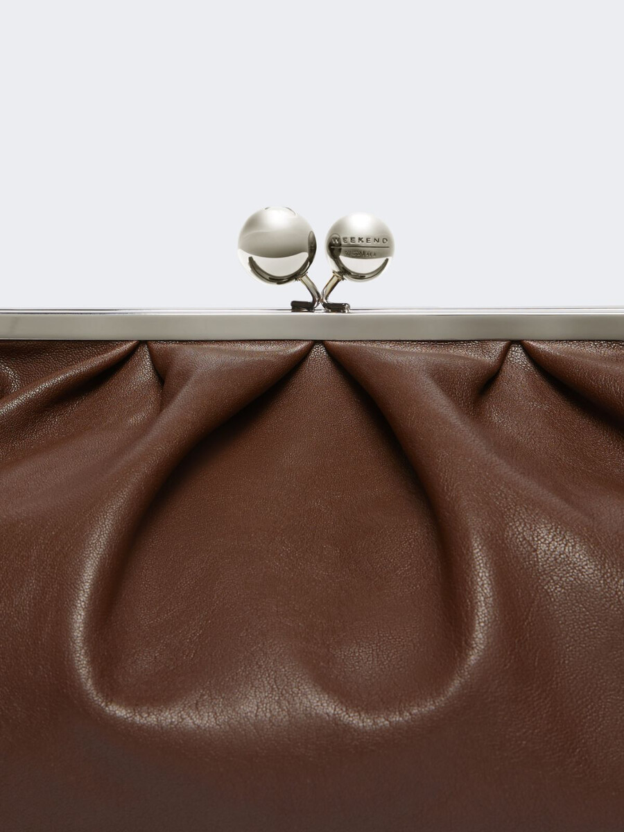 grand sac pasticcino en cuir - dark bown
