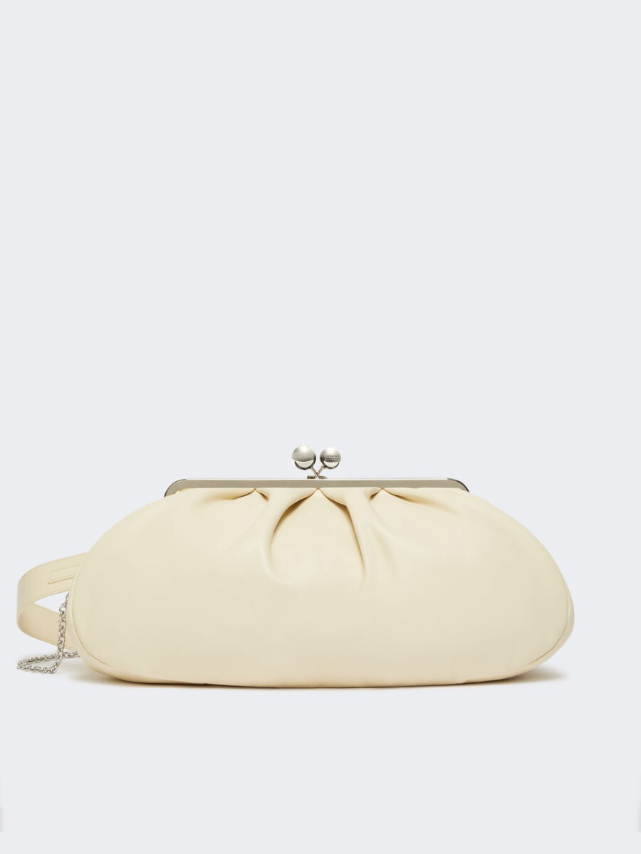 grand sac à pasticcino en peau de mouton - ivoire