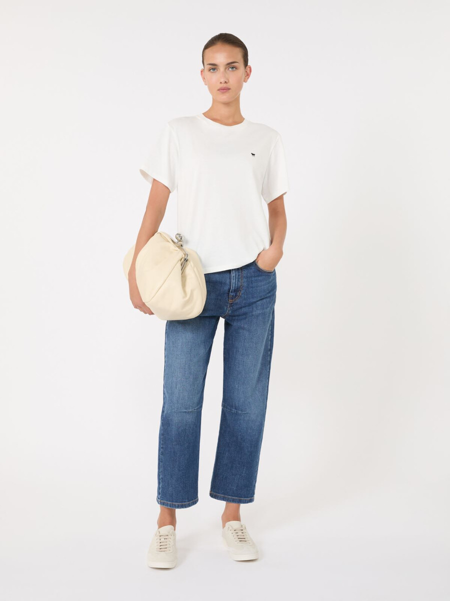 grand sac à pasticcino en peau de mouton - ivoire