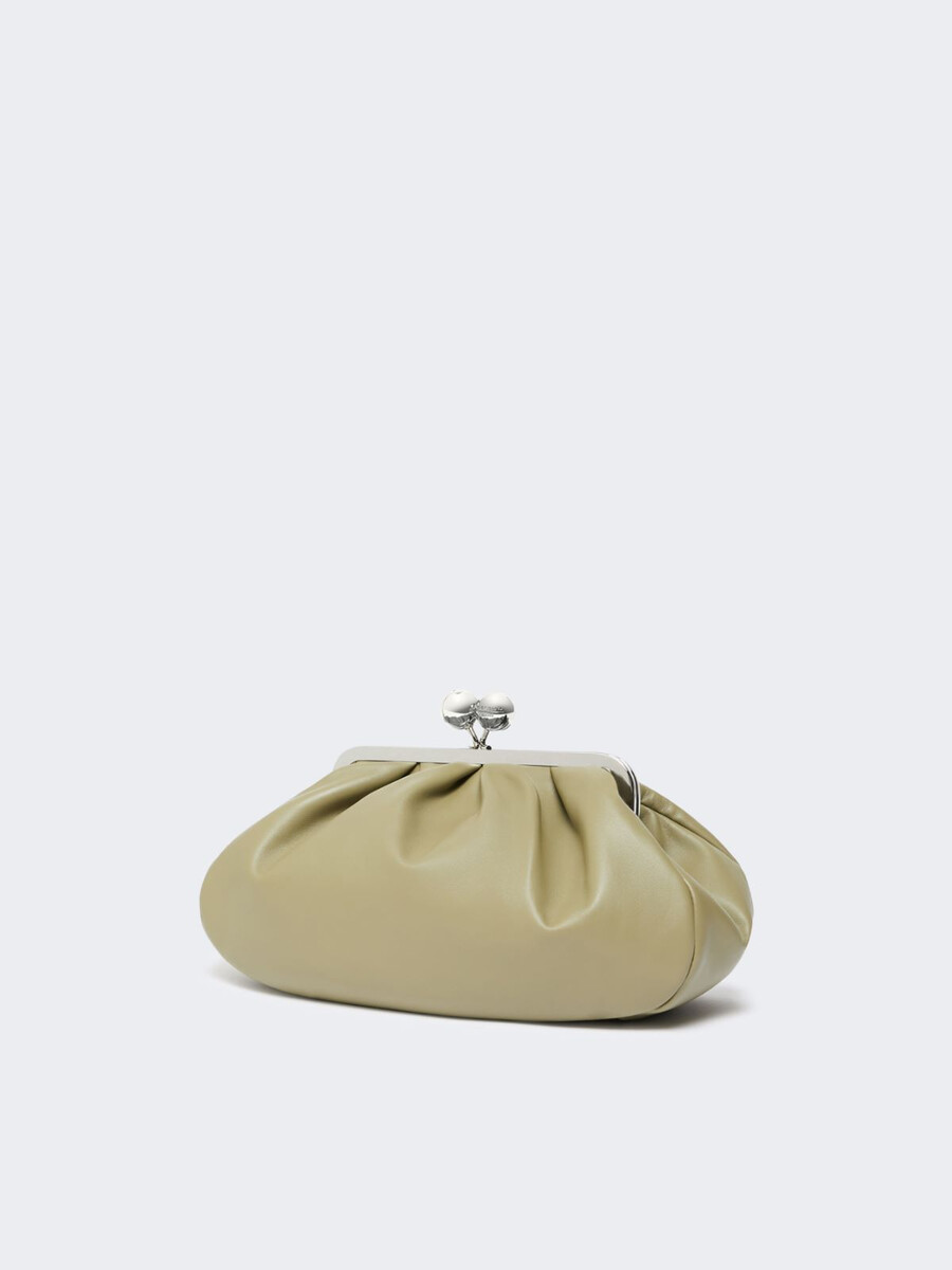 sac à pasticcino moyen en peau de mouton - vert sauge