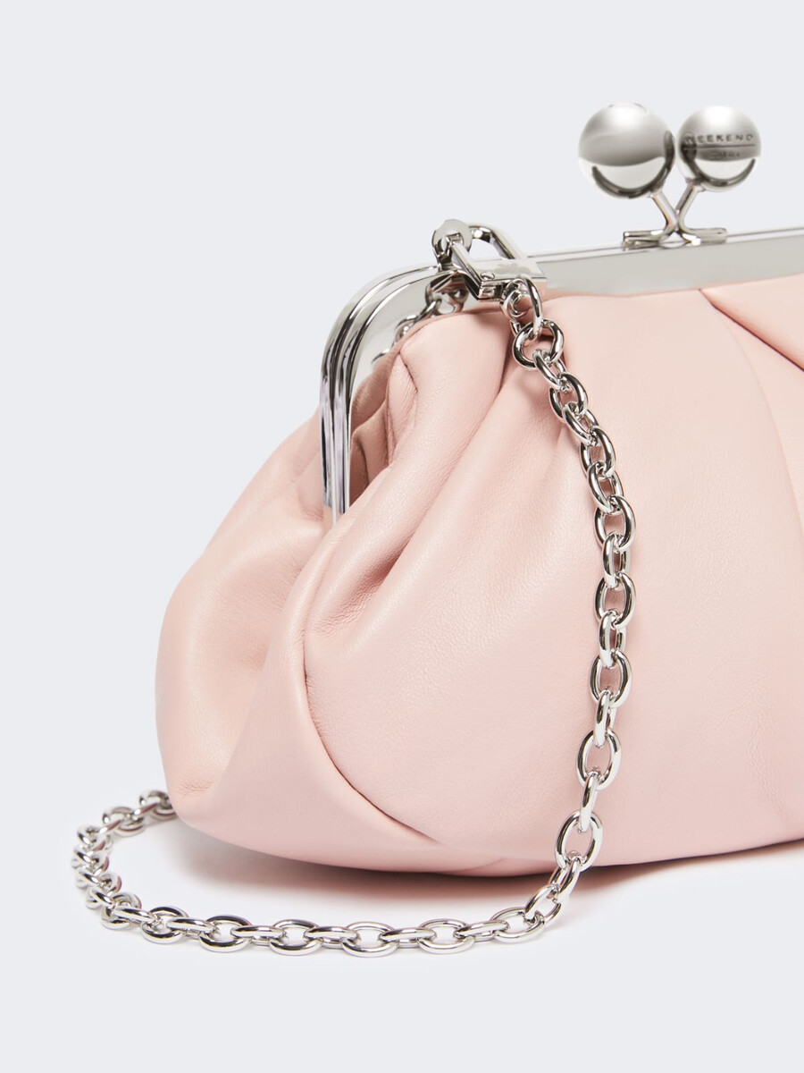 petit sac à pasticino en peau de mouton - rose