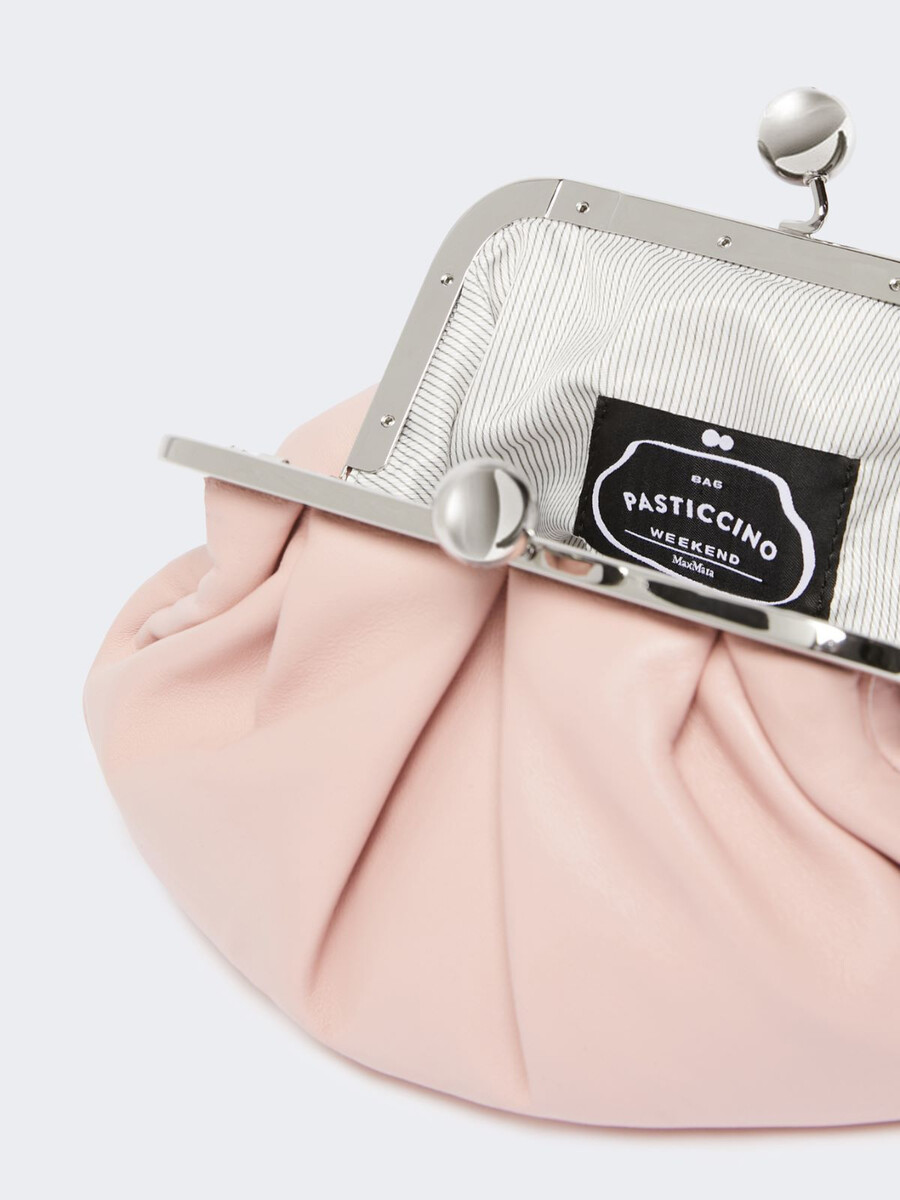 petit sac à pasticino en peau de mouton - rose