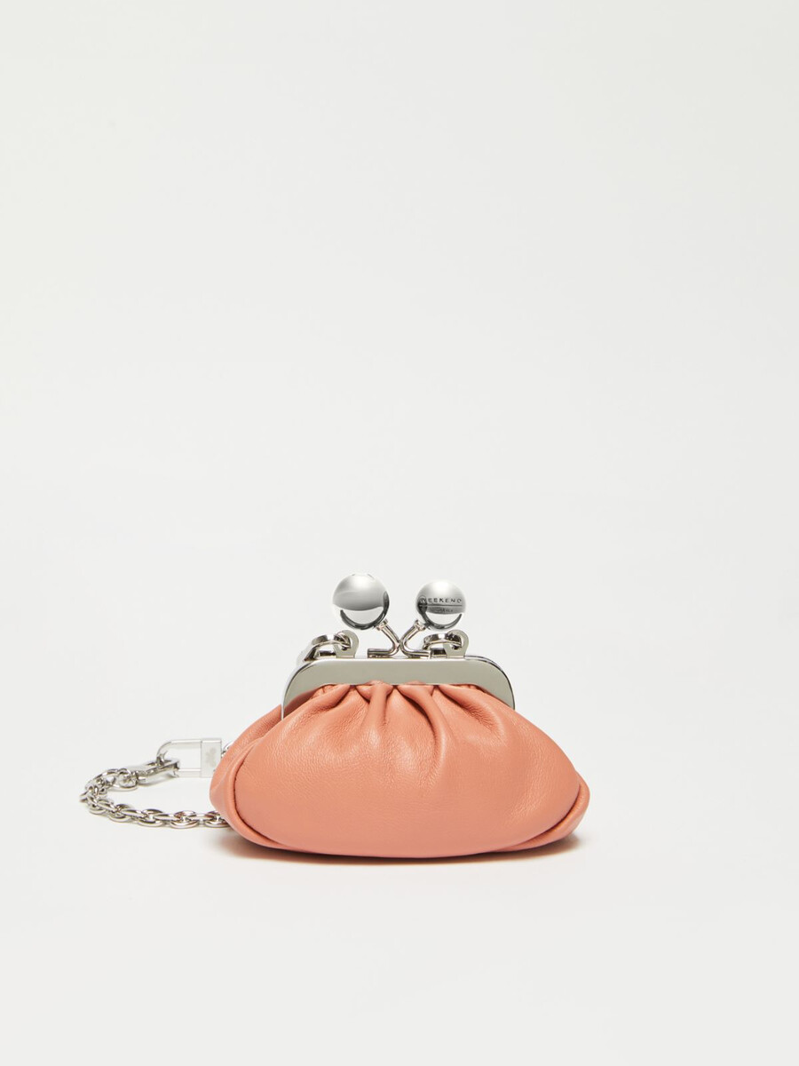 sac nano pasticcino en peau de mouton nappa - rose