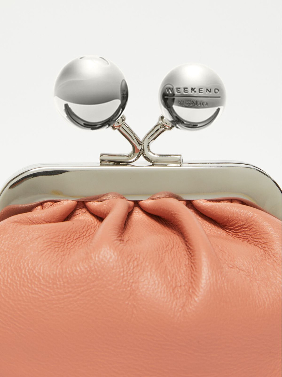 sac nano pasticcino en peau de mouton nappa - rose