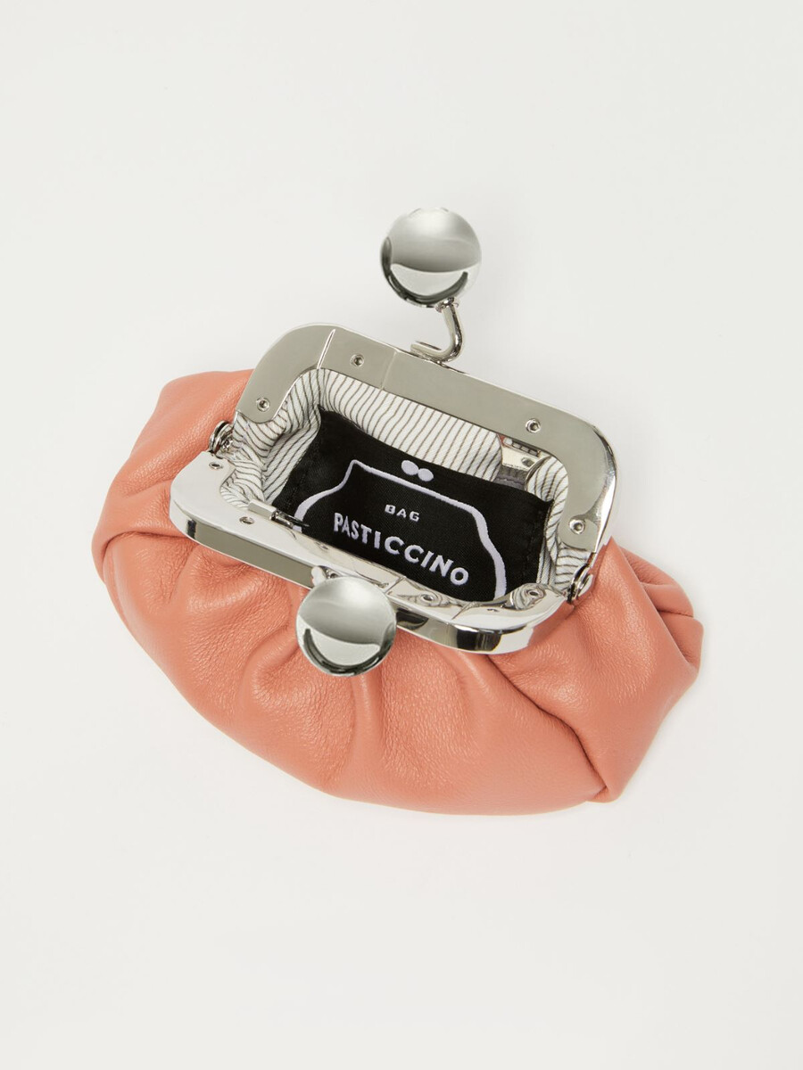 sac nano pasticcino en peau de mouton nappa - rose