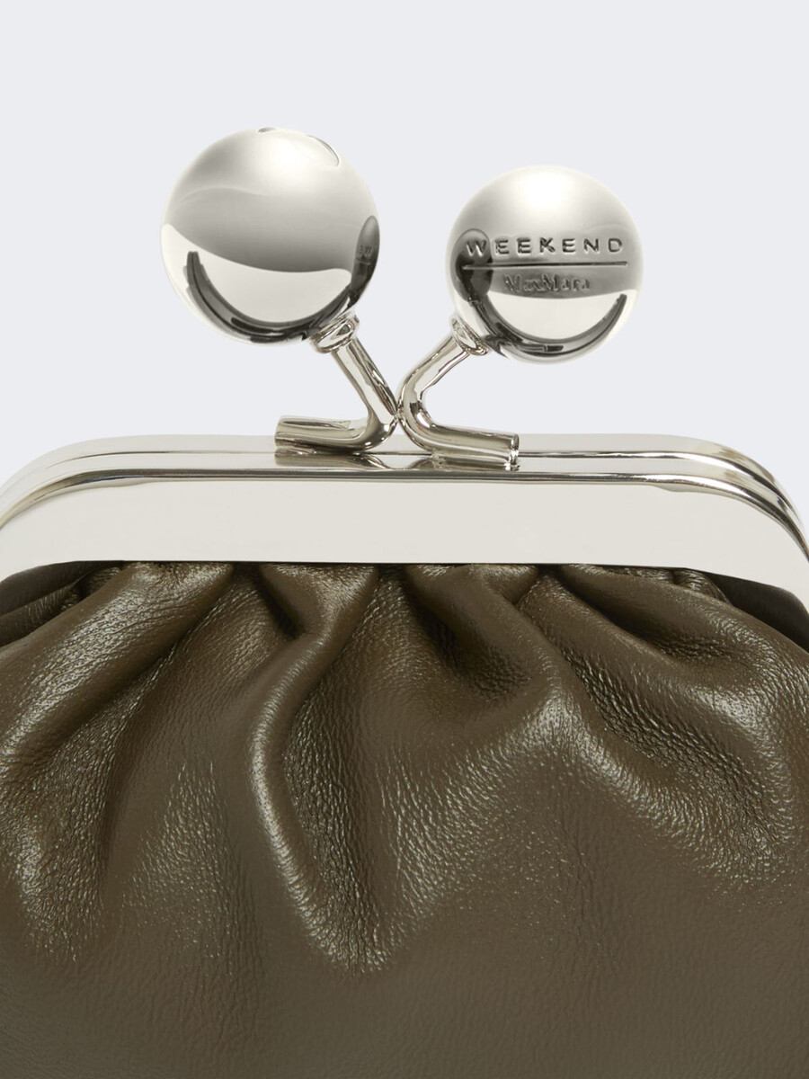 sac nano pasticcino en mouton nappa - kaki