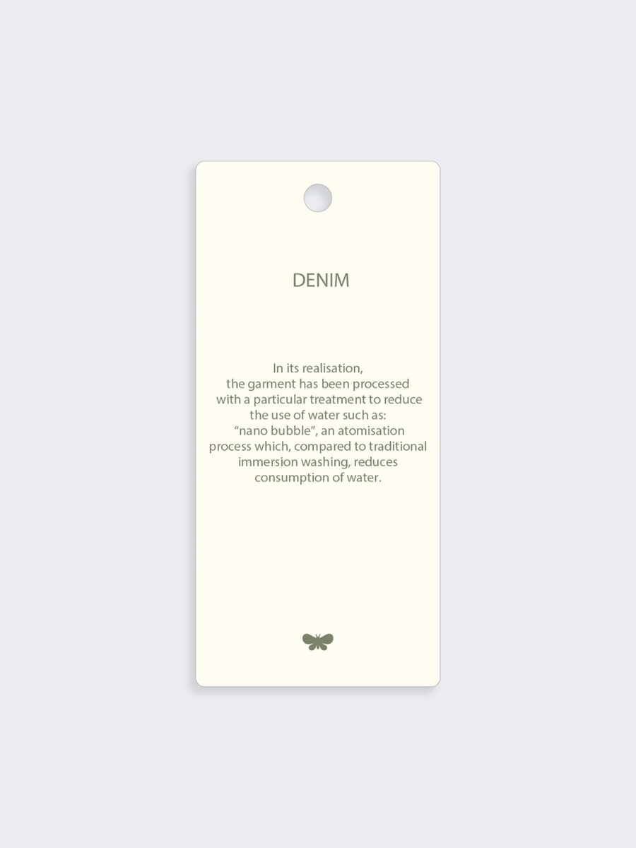 chemise en denim de coton - marine