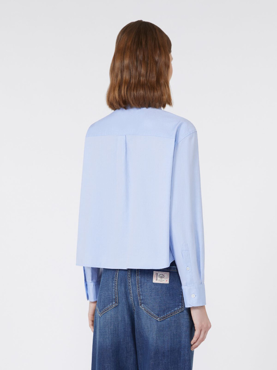 chemise oxford en coton - bleu clair