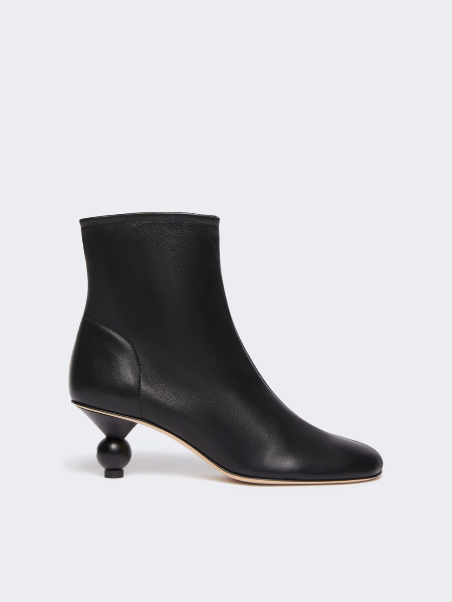 bottines en peau de mouton - noires