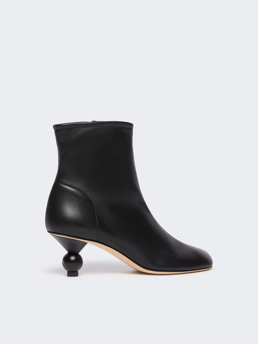 bottines en peau de mouton - noires