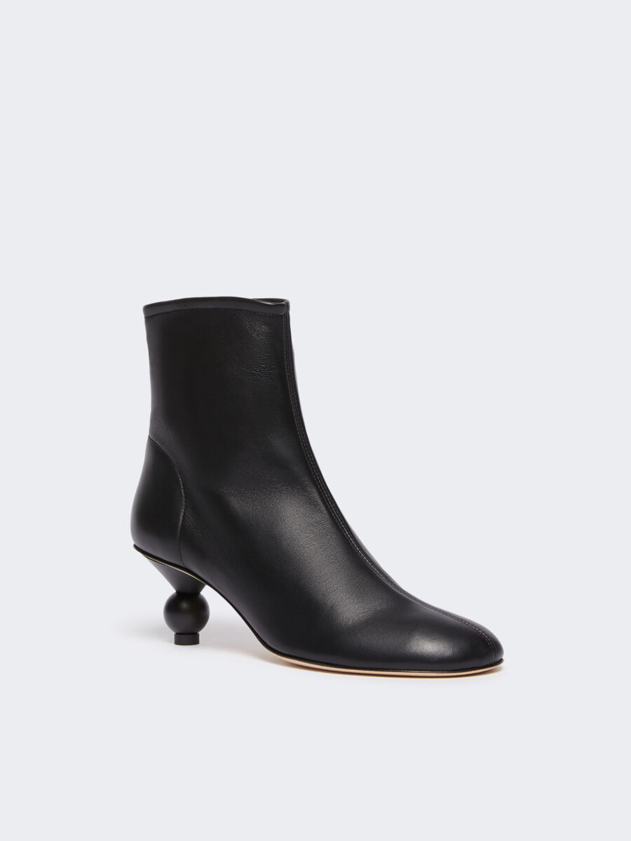 bottines en peau de mouton - noires