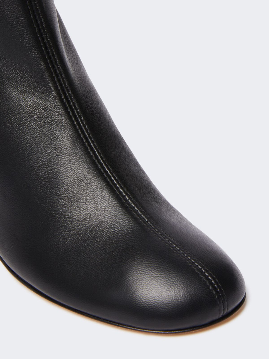 bottines en peau de mouton - noires