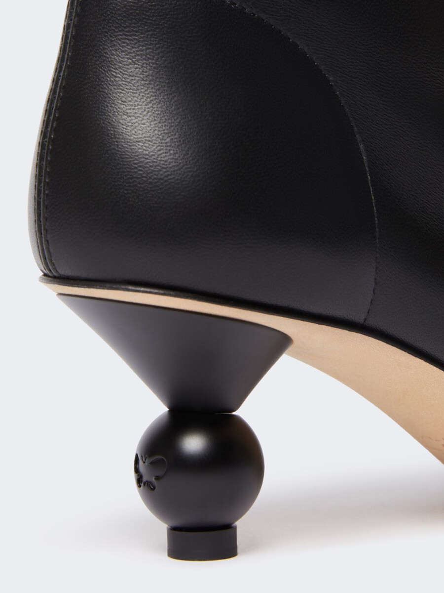 bottines en peau de mouton - noires