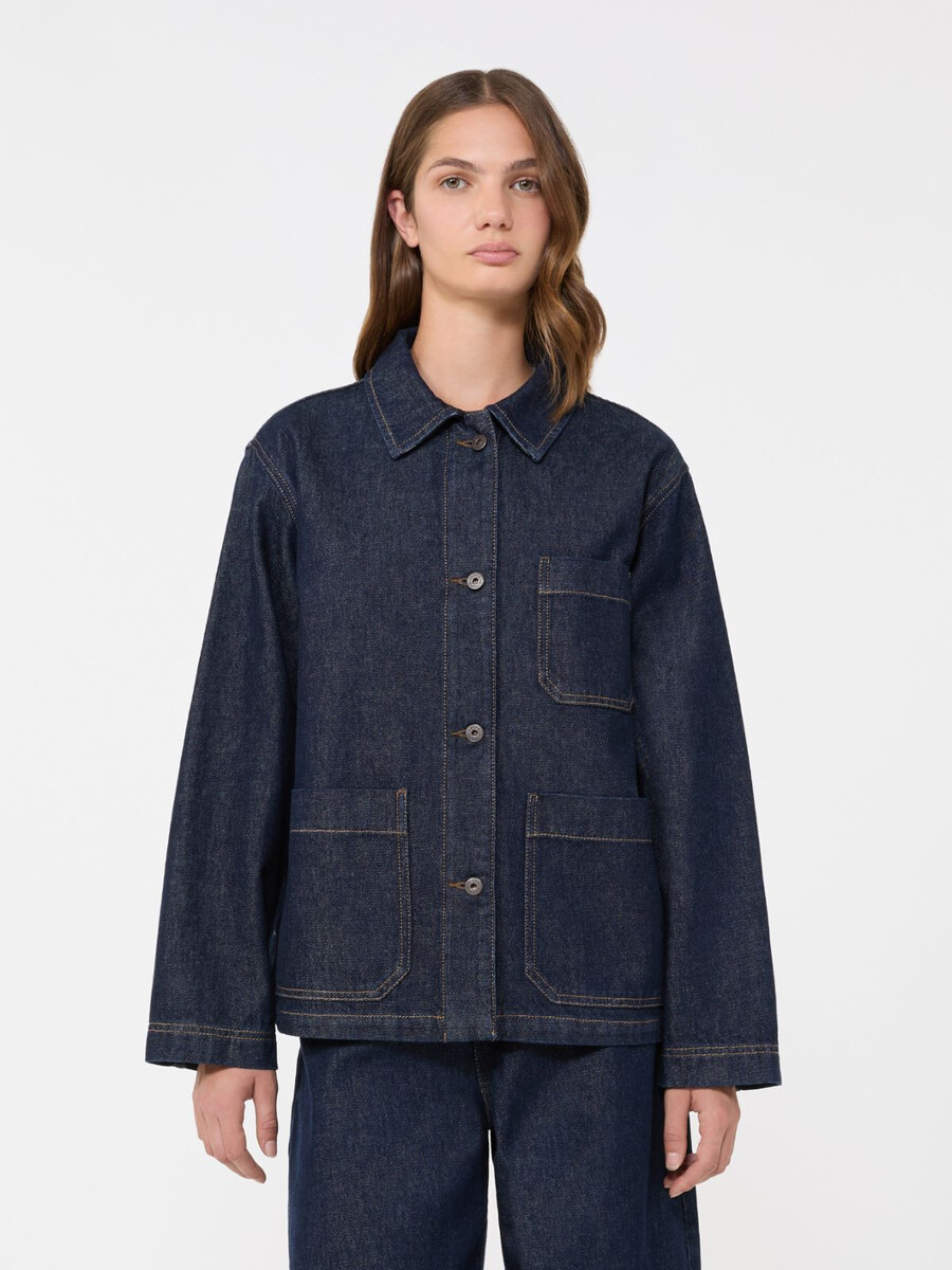 surchemise en denim authentique - marine