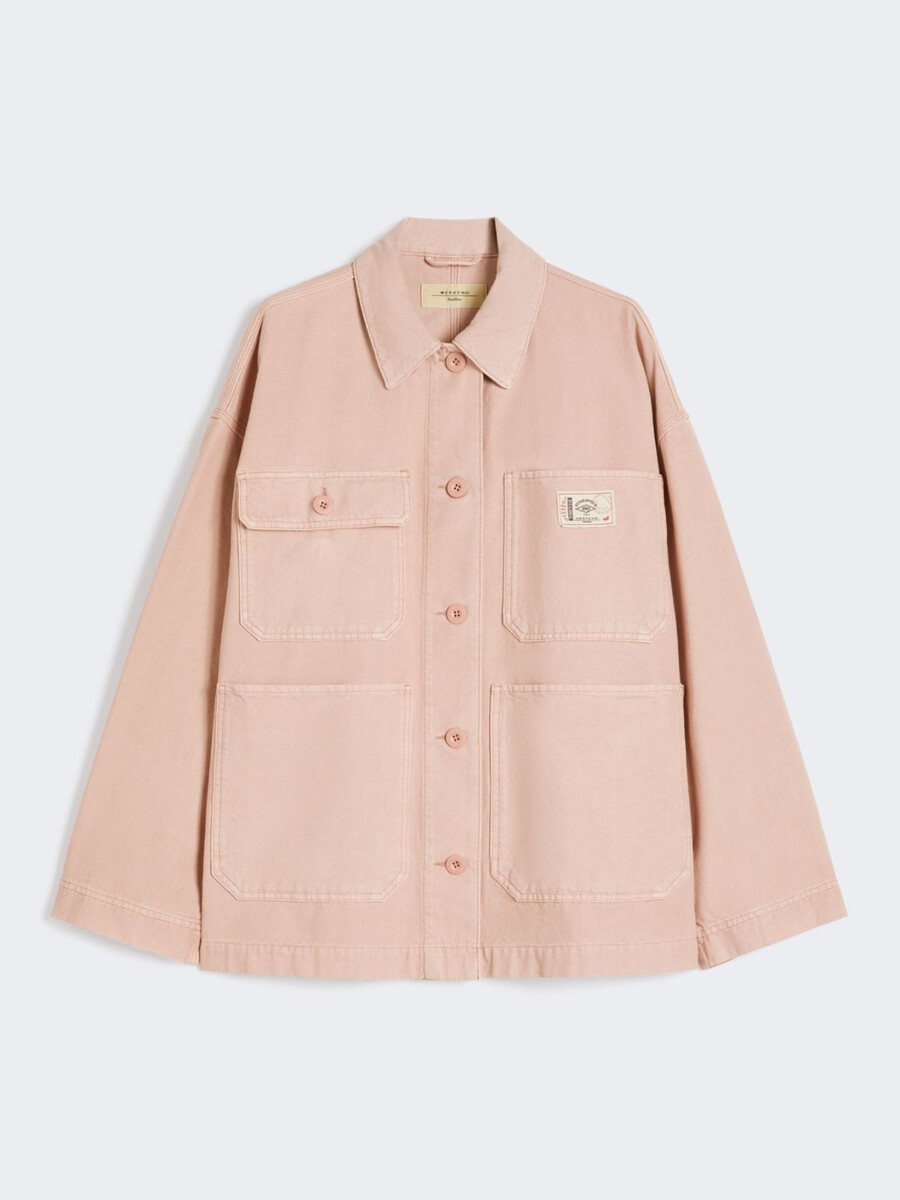 veste de travail en toile de coton - rose