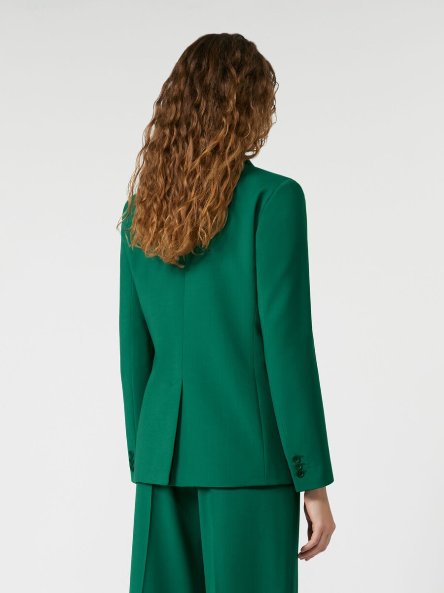 blazer en laine stretch naturelle - vert