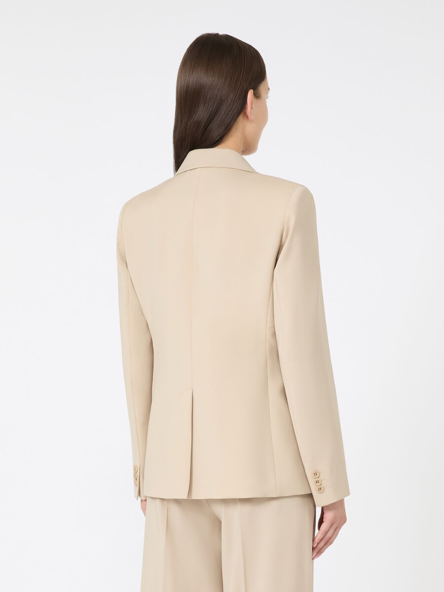 blazer en laine stretch naturelle - beige