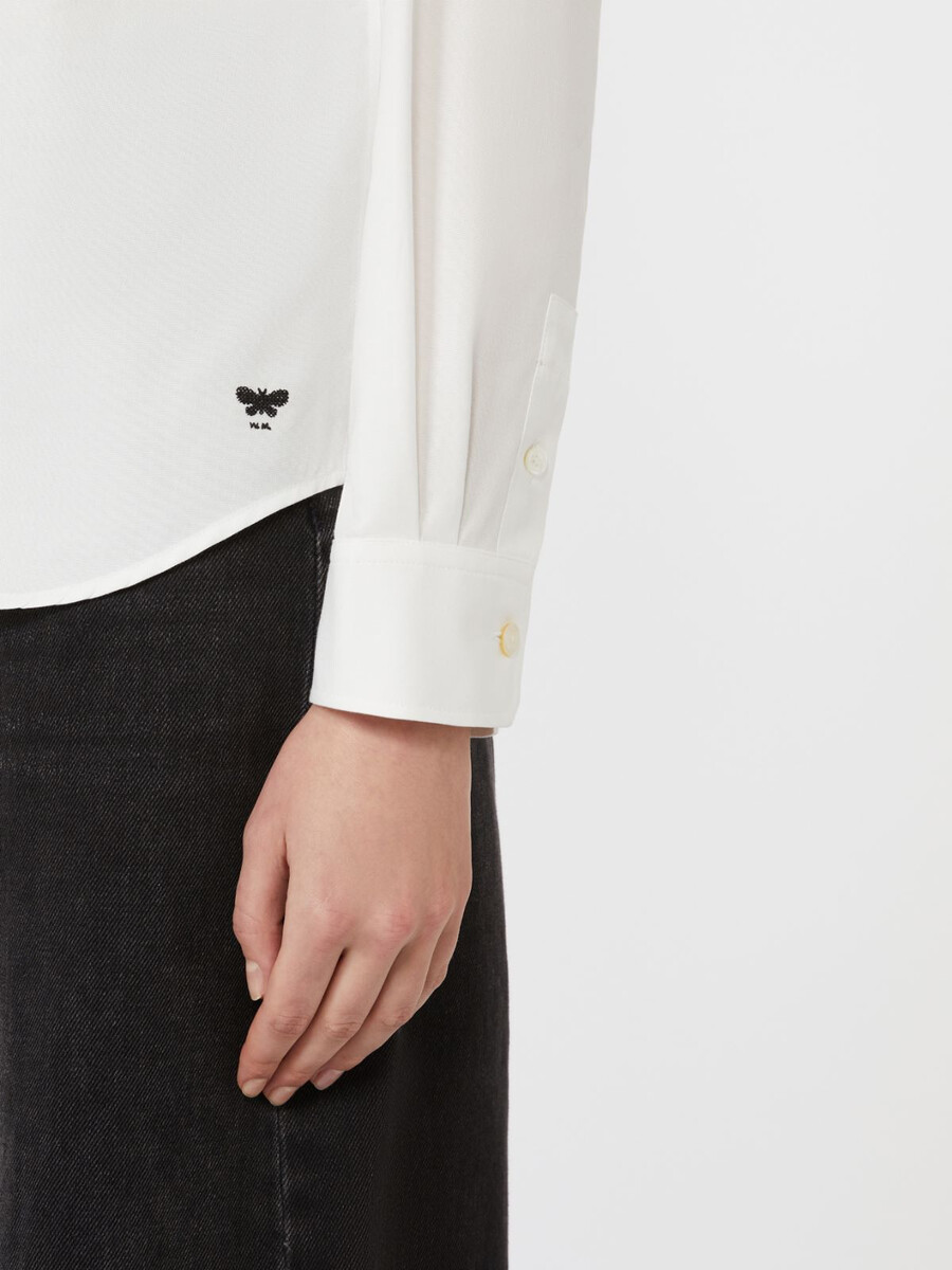 chemise oxford en coton - blanche