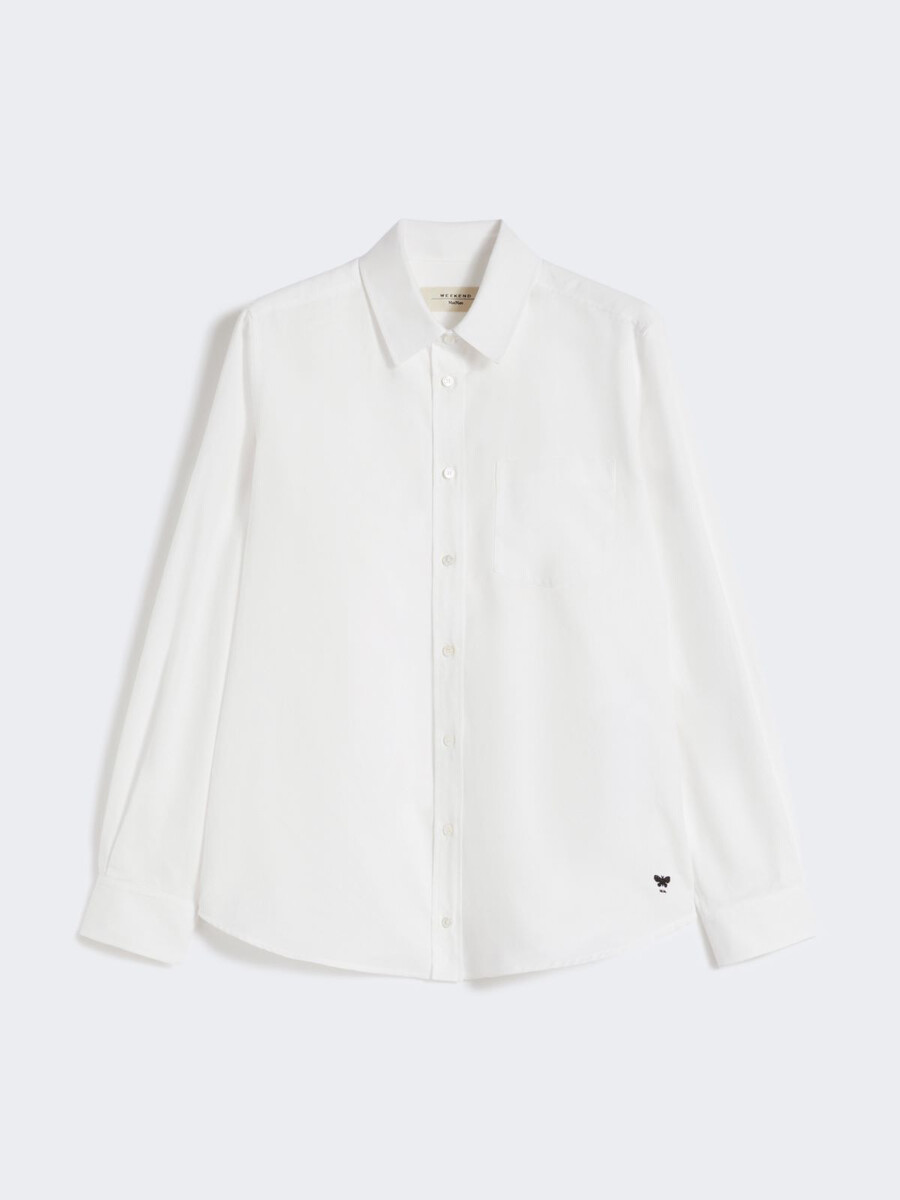 chemise oxford en coton - blanche