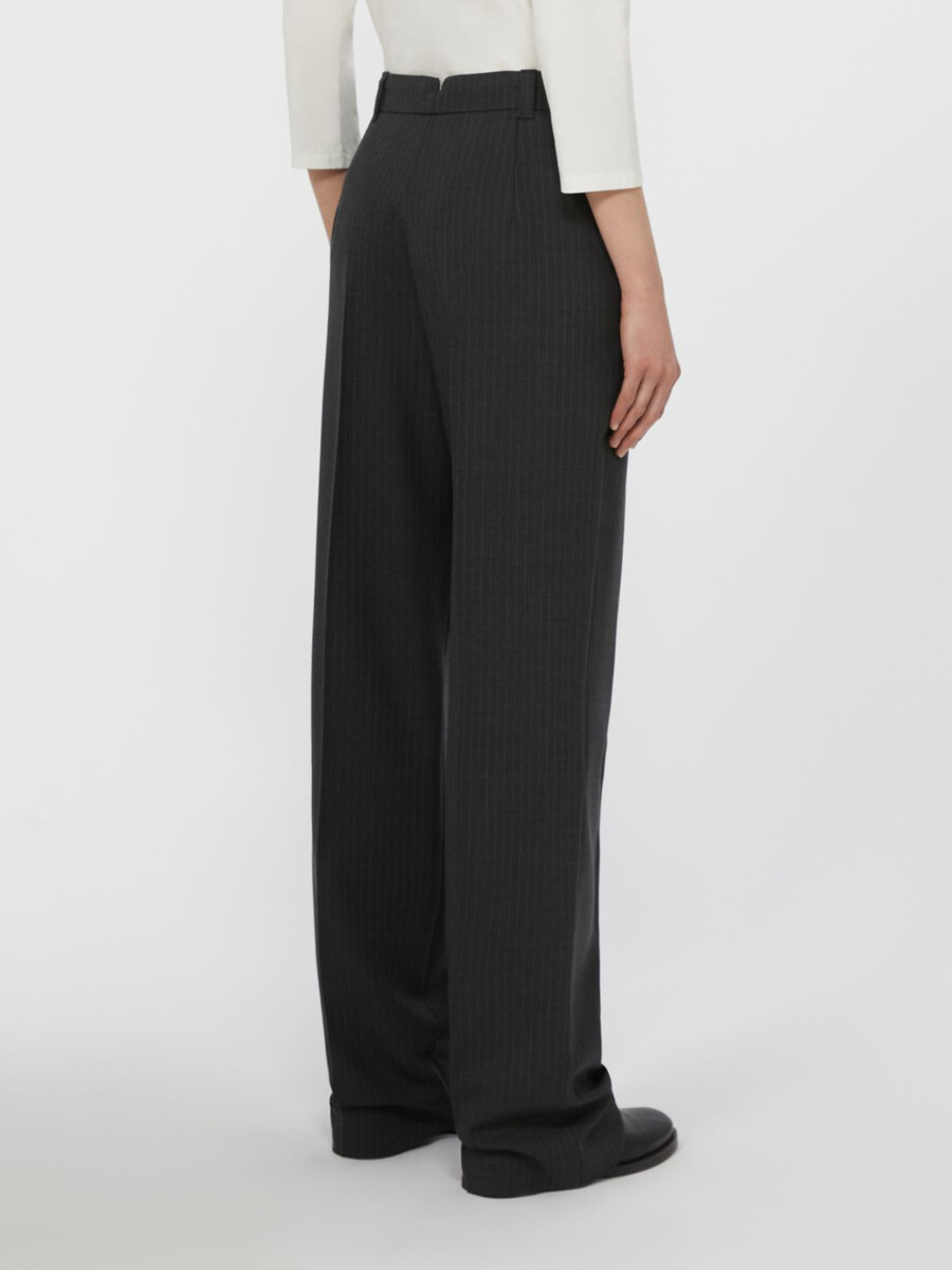 pantalon en laine - gris foncÉ